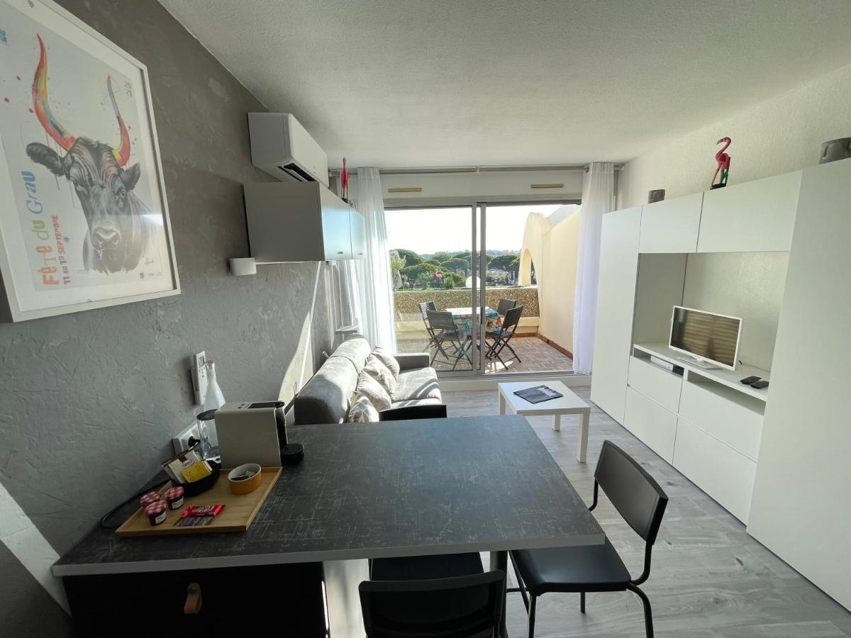 Superbe Studio, Terrasse, Piscine, Parking Le Grau-du-Roi Exterior foto